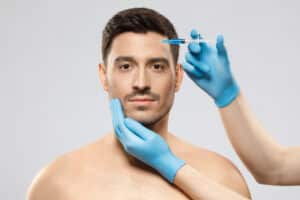 A man getting BOTOX Cosmetic for men